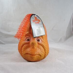 HYMAN Pumpster Family Foam Pumpkin Face Head Halloween Decor 9" Vintage 1988